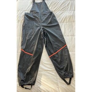 Harley Davidson Mens Black Nylon Waterproof Riding Overalls Bib Pants XL